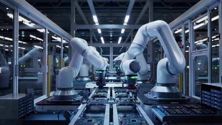 Automated PCB Assembly Line.